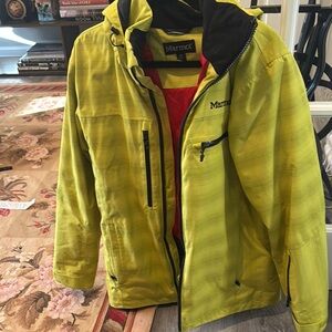 Marmot Men's Yellow Ski/winter Jacket